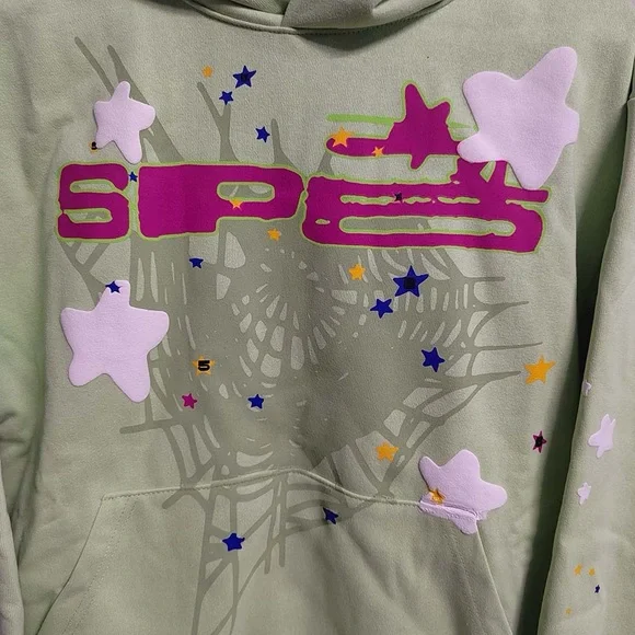 Sp5der SP5 Mint Hoodie Size M